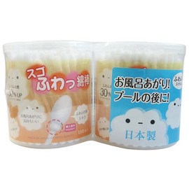 Sugofuwa Cotton Swabs, 110 Pieces x 2 Packs