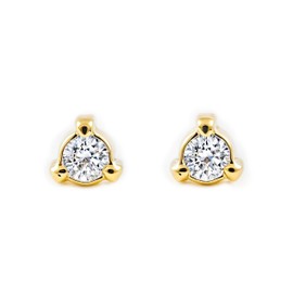 Monde Petit T1727P – Stud Earrings – Women and Children – Yellow Gold 18ct (750)