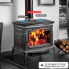 Stove Fan 6 Blade Mini Fireplace Fan Heat Powered Wood