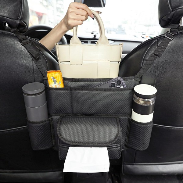 Purse Holder for Car Net Pocket Handbag Holder - Durable