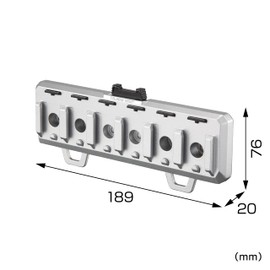 Tajima Safety System SFW-MSHLD6 Safety Holder for Wood Building Materials, 6 Rungs SFW-MSHLD6, Secured with Screws for Interior Plywood, Etc., Can Be Changed to Safe Boxes, Auto Lock Mechanism, Impact