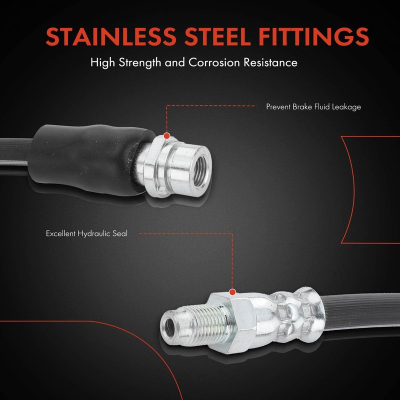 A-Premium Front Left Driver Side Brake Hydraulic Hose Compatible with