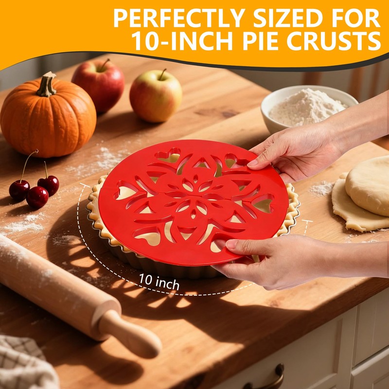 2 Pack Pie Crust Cutter, Heart Design & Semi Circle