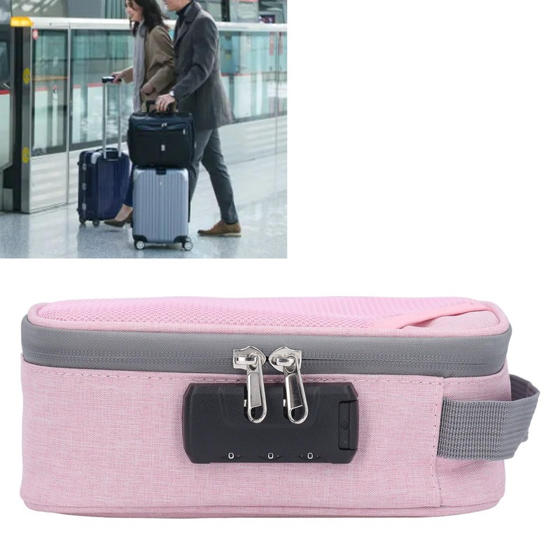 Hztyyier Smell Proof Bag with Lock, Portable Activated Carbon Odor