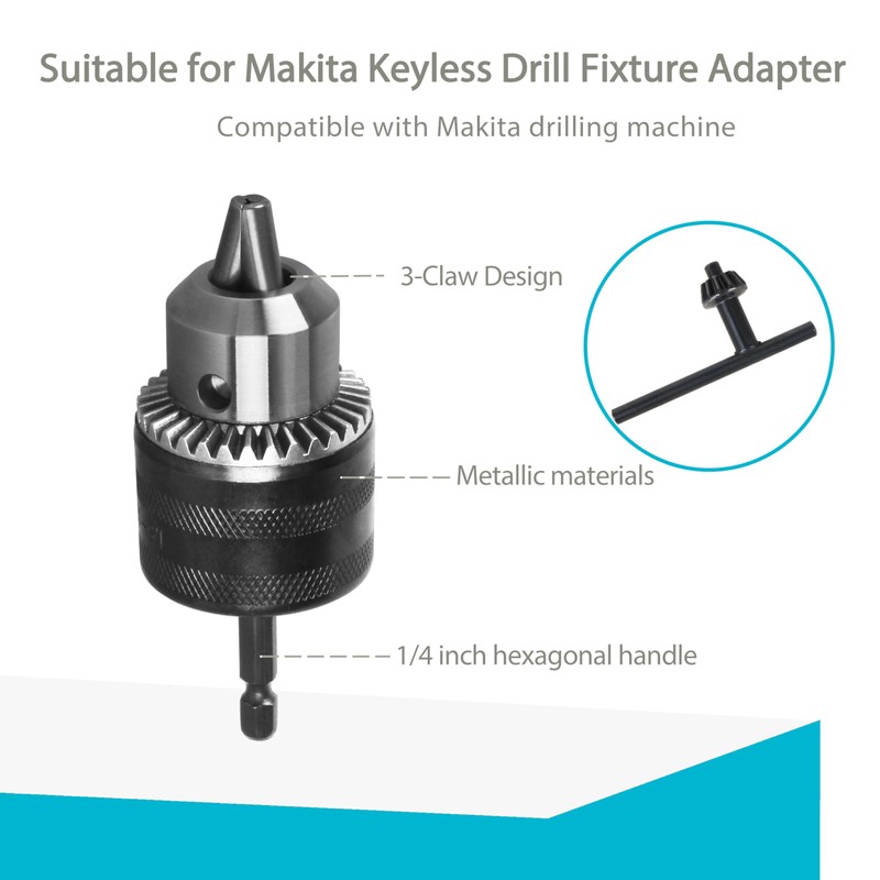 ORTVS Drill Chuck Adapter for Impact Driver, for Makita 763198-1