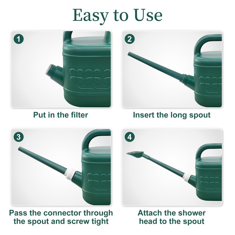 2 Gallon Watering Can, Garden Watering Can Outdoor, Plant Water