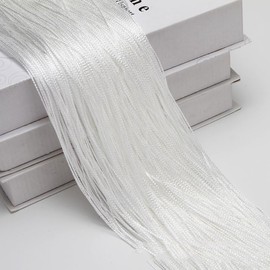 2 Pieces String Curtain Thread Curtain 100 x 200 cm Door Curtain Threads as Room Divider Fly Protection or Decoration Can Be Shortened Washable Decorative Curtain Thread Curtain for Party Wedding Room