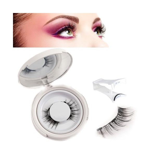LSNTUU Crafty Co Magnetic Eyelashes, Magnetic Eyelashes with Applicator, Magnetic