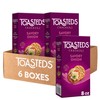 Toasteds Crackers, Party Snacks, Lunch Snacks, Savory Onion (6 Boxes)