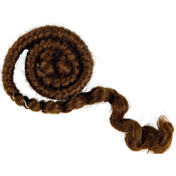 Mehron Makeup Crepe Hair 12-inch Braid (Medium Brown)