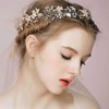 Deniferymakeup Bridal Silver Gold and Rose Gold Crystal Hair Vine