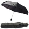 PaulStore Black Mini Umbrella Windproof Compact Travel Compact Folding Mens