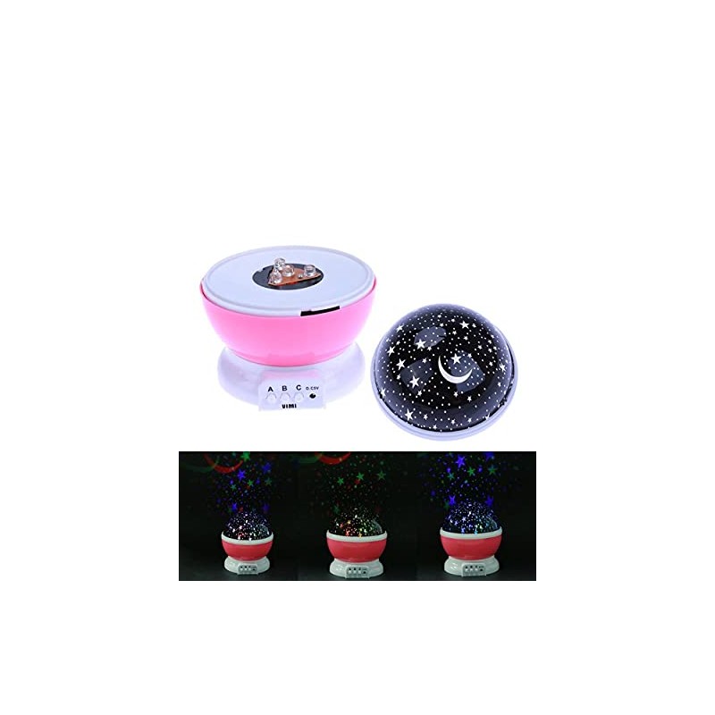 Vimi - Lampara de Noche Mesa Proyector De Estrellas Niños