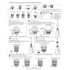 WOWOW Kitchen Faucet Head Replacement, 3 Function Pull Down Faucet