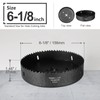 6-1/8 Inch Hole Saw with 1/2" Hex Shank Quick Change