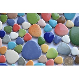 Pebbles Mosaic Stones 60 Pieces Approximately 300 g Colour Selection