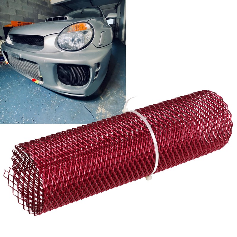 Car Front Center Grid Grille Rhombic Mesh Stable Structure Aluminum