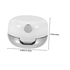 HONMEET 4pcs Lip Care Set Lip Balm Portable Empty Small Round Containers with Lids Small Sample Containers Makeup Jars Plastic White