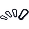 Pack of 5 Fire brigade snap hooks, painted black, load