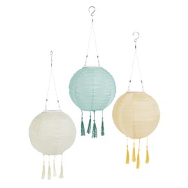 Lights4fun Lights4fun 3er Set LED Solar Lampions Lucena Trkis Laterne Au?en Gartenbeleuchtung Solar Gartenleuchten fr Au?en Solar Lampions Au?en Wetterfest Lampions Solar Outdoor