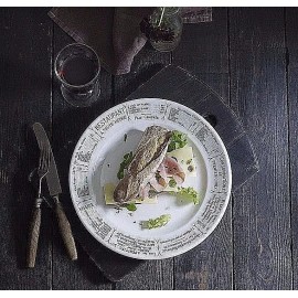 PILLIVUYT FRANCE, BRASSERIE FRENCH PORCELAIN DINNER PLATE, 10.5",  NEW W/ TAGS