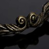 Dophee 10Pcs 1.77" x 0.39" Antique Brass Drawer Pull Handles