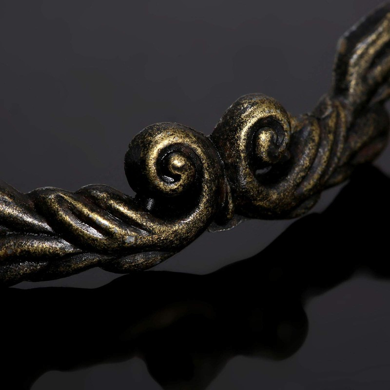 Dophee 10Pcs 1.77" x 0.39" Antique Brass Drawer Pull Handles