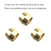 Acoeitl 1/4 Inch Brass Compression Sleeves Ferrules No Burrs Tight