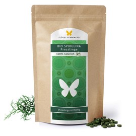 1 kg Organic Spirulina Pellets, 4000 Tablets, 250 mg, 100% Natural, Cultivated and Produced According to EU Eco Standard, Raw Food Quality, No Additives (1000 g)