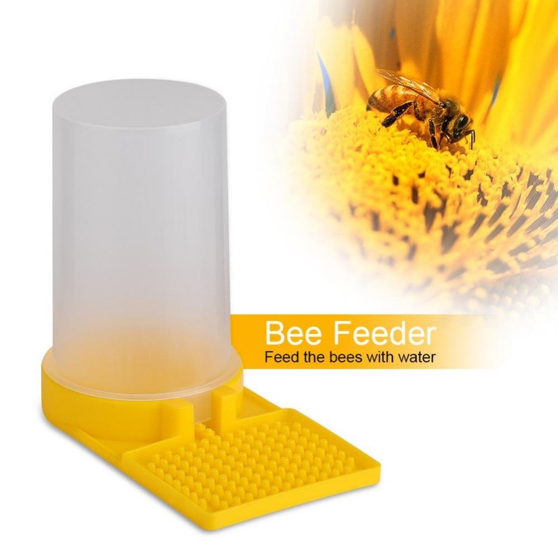 TOPINCN Plastic Bee Feeder Beekeeping Accessories Tools Beehive Drinking Bowl