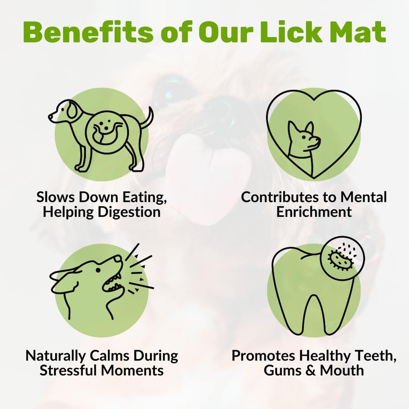NutriPaw Lick Mat for Dogs | Calming Slow Feeder for