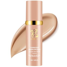 Base de Maquillaje 4 en 1 de Match Cosmetics de Espectro Medio, Líquida 4 en 1 con FPS 50, Corrector Cosmético Ligero, de Larga Duración y Resistente 