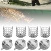 FECAMOS Fishing Feeder, Exquisite Fishing Bait Cage Fast Sinking PE