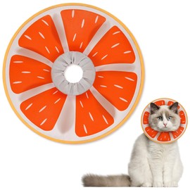Supet Inflatable Cat Cone Collar Soft to Stop Licking, Adjustable Cat Recovery E Collar After Surgery, Cat Donut Collar for Small Medium Large Cats Kitten Pet