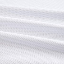 Athletic Mesh Knit White, Fabric by the Yard