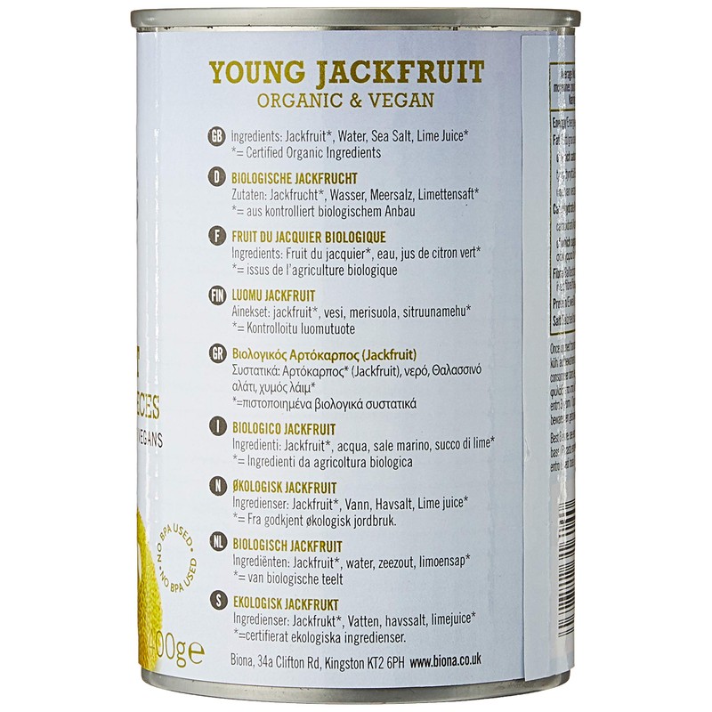 Biona Organic Jackfruit 400g