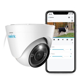 REOLINK 4K PoE Security IP Camera, Turret Camera Outdoor with 3X Optical Zoom, 2.8mm-8mm Lens, 110 Degree Wide View, 100ft Color Night Vision, 2 Way Talk, Human/Vehicle/Pet Detection, RLC-833A