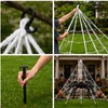 Giant Spider Web Decoration for Halloween – 16 ft Triangle