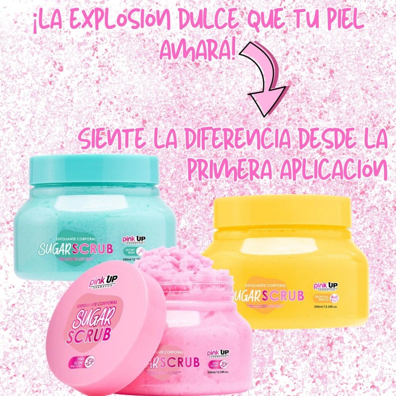 Sugar Scrub Exfoliante Corporal Limpieza Profunda Pink Up
