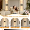 Battery Operated Wall Sconces Set of 2, 28in Rechargeable Wireless