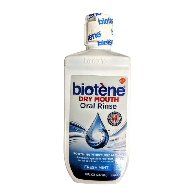 Biotene Dry Mouth Oral Rinse, Fresh Mint 8 oz (Pack