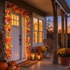 2 Pack 5.9Ft Artificial Autumn Maple Leaf Garland, Fall Leaves