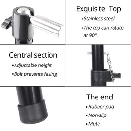 AliLeader 55 Inch Tripod Mannequin Head Stand: Heavy Duty with Head Wig Head