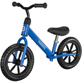 Bobike Toddler Balance Bike Toys for 2 to 5 Year Old Girls Boys Adjustable Seat and Handlebar No-Pedal Training Bike Best Gifts for Kids (Blue)