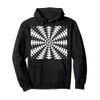 Starlight Beam With Dovetail Pattern White Cut Out Pullover Hoodie