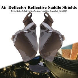 HDBUBALUS Motorcycle Smoke Heat Deflector Saddle Shields Fit For Harley Softail 2018-2022