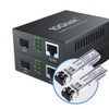10Gtek 2-Piece Set Gigabit Optical Media Converter Multimode Dual LC
