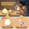 Egg Light for Nursery, 10 Brightness+10 Colors Egg Night Light
