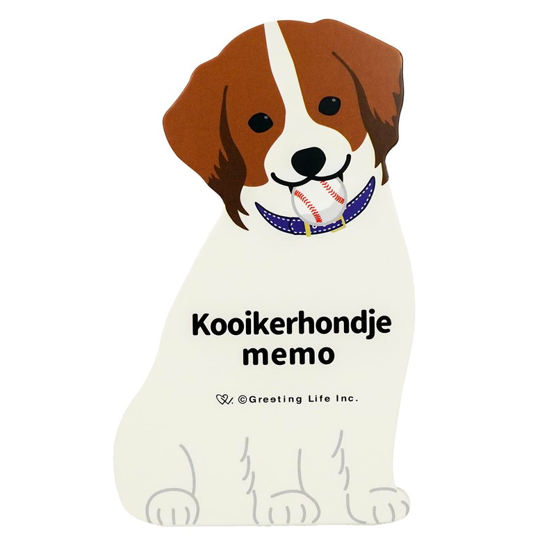 Greeting Life Animal Die Cut Memo Koi Kerhondier ETN-186
