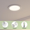 ledscom.de ZOBE II Recessed Ceiling Light, White, Semi-Glossy, Round, 107